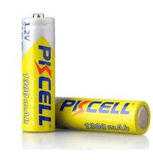 Акумулятор PKCELL 1.2V AA 1300mAh NiMH Rechargeable Battery, 2 штуки у блістері ціна за блістер, Q