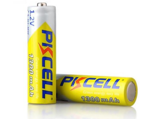 Акумулятор PKCELL 1.2V AA 1300mAh NiMH Rechargeable Battery, 2 штуки у блістері ціна за блістер, Q