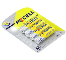 Акумулятор PKCELL 1.2V AA 2000mAh NiMH Rechargeable Battery, 4 штуки у блістері ціна за блістер, Q12