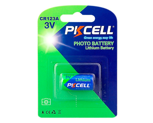Батарейка літієва PKCELL 3V CR123A Lithium Manganese Battery ціна за блістер, Q8/96