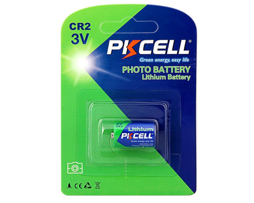 Батарейка літієва PKCELL 3V CR2 850mAh Lithium Manganese Battery ціна за блист, Q8/96