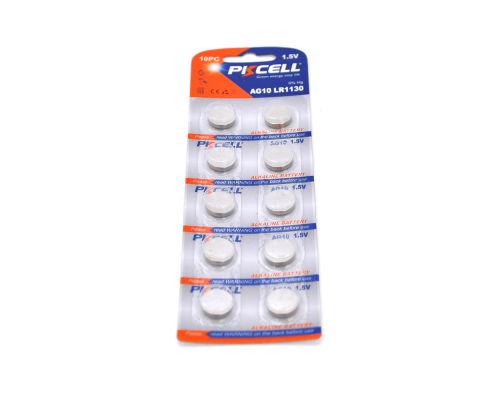 Батарейка лужна PKCELL 1.5V AG10, 10 штук в блістері ціна за блістер, Q Батарейка лужна PKCELL 1.5V AG10, 10 штук в блістері ціна за блістер, Q