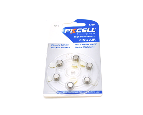 Батарейка повітряно цинкова PKCELL 1.4V ZA10, 6 штук у блістері, ціна за блістер, Q