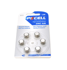 Батарейка повітряно цинкова PKCELL 1.4V ZA312, 6 штук у блістері, ціна за блістер, Q