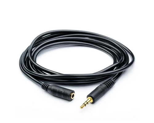 Подовжувач Audio DC3.5 тато-мама 3.0м, GOLD Stereo Jack, (круглий) Black cable, Пакет Q300 Подовжувач Audio DC3.5 тато-мама 3.0м, GOLD Stereo Jack, (круглий) Black cable, Пакет Q300