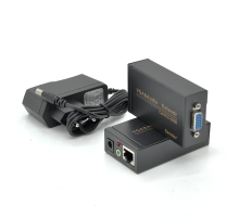 Активний подовжувач VGA сигналу до 100m по витій парі Cat5e / 6e, 1080P, Black, BOX