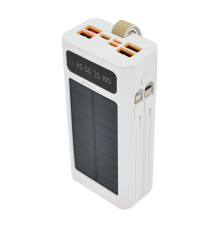 Powerbank ACL PW-90 30000mAh, SOLAR, TypeC + Lighting, WHITE, Box