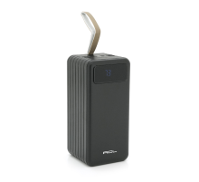 Powerbank ACL PW-94 80000mAh, 4xUSB, 4 кабелі (USB/Micro/Type-C/Lighting), 1,4 кг, Black, Box