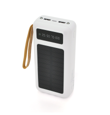 Powerbank ACL PW-61 30000mAh, SOLAR, Type-C/Lighting/Micro/USB, WHITE, Box