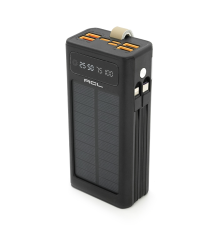 Powerbank ACL PW-90 30000mAh, SOLAR, TypeC + Lighting, Black, Box