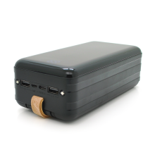 PowerBank Bix-50000mAh, Input:MicroUSB+Type-C, Output:4USB/Type-C/MicroUSB/Lightning, QC22.5W/PD20W, Black