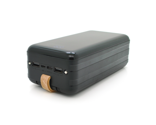 PowerBank Bix-50000mAh, Input:MicroUSB+Type-C, Output:4USB/Type-C/MicroUSB/Lightning, QC22.5W/PD20W, Black