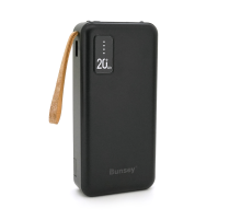 PowerBank Bunsey BY-29 20000mAh, Input:MicroUSB+Type-C, Output:2USB/Type-C, PD20W, Black
