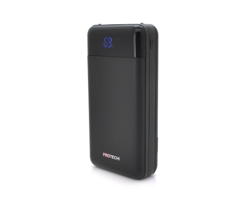 Powerbank ProTech-B06 30000mAh, 2USB, White/Black, (600g), Blister