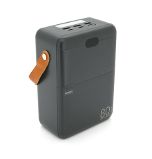 Power Bank Remax RPP-118 80000mAh, 3USB+Type-C, PD+QC 27W+22.5W, Black, 1.7kg