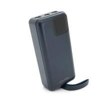 Power Bank Remax RPP-550 30000mAh, USB+Type-C+ кабелю Lighting+Type-C, 22.5W, Black, 0.67kg