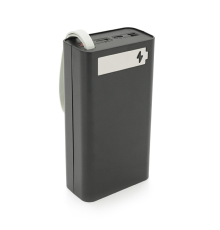 Power bank Voltronic T12-PD під 12х18650, Digital display, Output: 22.5W, Micro-USB, Type-C, Lightning, ABS, PVC, Black, BOX