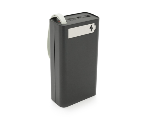 Power bank Voltronic T12-PD під 12х18650, Digital display, Output: 22.5W, Micro-USB, Type-C, Lightning, ABS, PVC, Black, BOX