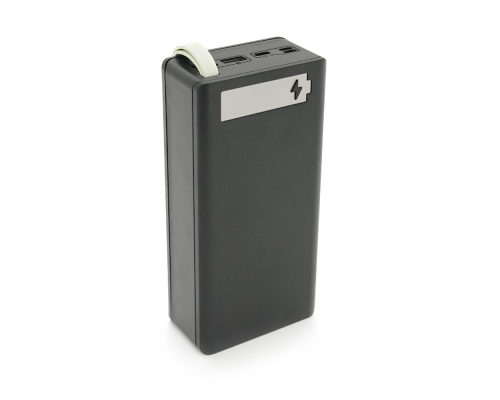 Power bank Voltronic C14 під 14х18650, Wireless charger, Digital display, Output: 10W, Micro-USB, Type-C, Lightning, ABS, PVC, Black, BOX