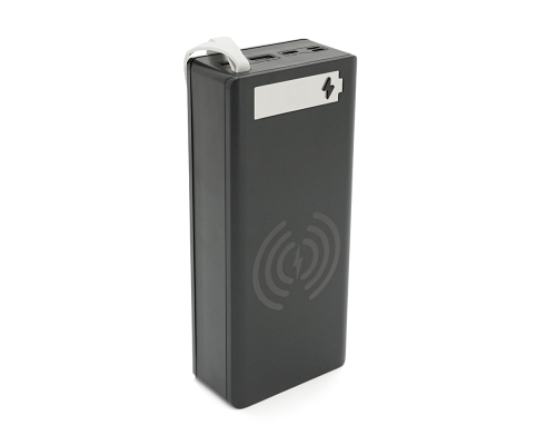 Power bank Voltronic CX16-PD-QI під 16х18650, Wireless charger, Digital display, Output:22.5W, Micro-USB, Type-C, Lightning, ABS, PVC, Black, BOX