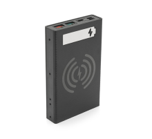 Power bank Voltronic CX5-PD-QI під 5х18650, Wireless charger, Digital display, Output: 22.5W, Micro-USB, Type-C, Lightning, ABS, PVC, Black, BOX