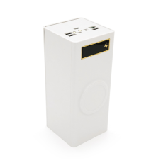 Power bank Voltronic D32-PD-QIMagnetic під 24х18650, Magnetic Wireless Charger, Output:22.5W, Micro-USB, Type-C, Lightning, ABS, PVC, White, BOX