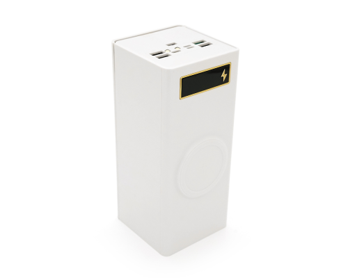 Power bank Voltronic D32-PD-QIMagnetic під 24х18650, Magnetic Wireless Charger, Output:22.5W, Micro-USB, Type-C, Lightning, ABS, PVC, White, BOX