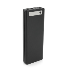 Power bank Voltronic L10 під 10х18650, Flashlight, Output: 5V-2A, Micro-USB, Type-C, Digital display, ABS, PVC, Black, BOX