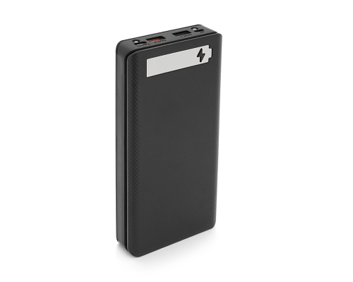 Power bank Voltronic M8-PD під 8х18650, flashlight, Output:5V-3A/9V-2A/12V-1.5A, Micro-USB, Type-C, Digital display, ABS, PVC, Black, BOX