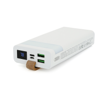 PowerBank XO-PR129 20000mAh,flashlight,Input: (Micro,Type-C), Output:(2хUSB,Type-C), QC22.5W/PD20W, plastic, White