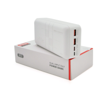 PowerBank XO-PR189 30000mAh,Input:5V/2.5A,9V/2A,12V/1.5A(Type-C,MicroUSB),Output: 4.5V/5A,5V/4.5A,5V/3A,9V/2A,12V/1.5A(2хUSB,Type-C),Q44,plastic,White