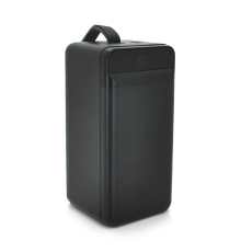 PowerBank XO-PR160 80000mAh,flashlight,Input: DC5V/2.5A, 9V/2A, 12V/1.5A (Micro, Type-C, Lightning), Output: DC5V/2A (3USB,Type-C), PD20W, Q12, plastic,Black
