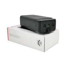 PowerBank XO-PR158 50000mAh, Input:5V/2.5A, 9V/2A,12V/1.5A (Micro, Type-C, Lightning),Output: 5V/2A, 9V/2A (3хUSB,Type-C), Q18,plastic,Black