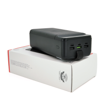 PowerBank XO-PR158 50000mAh, Input:5V/2.5A, 9V/2A,12V/1.5A (Micro, Type-C, Lightning),Output: 5V/2A, 9V/2A (3хUSB,Type-C), Q18,plastic,Black