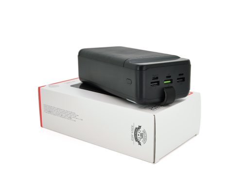 PowerBank XO-PR158 50000mAh, Input:5V/2.5A, 9V/2A,12V/1.5A (Micro, Type-C, Lightning),Output: 5V/2A, 9V/2A (3хUSB,Type-C), Q18,plastic,Black