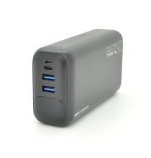 PowerBank 30000mAh, Input: (1хType-C, 1x MicroUSB), Output: (2хUSB, 2хType-C), PD20W, plastic, Black, Q20