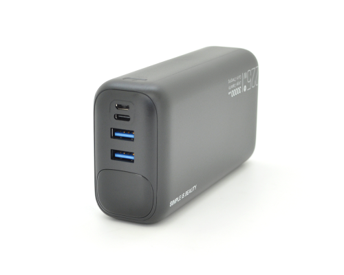 PowerBank 30000mAh, Input: (1хType-C, 1x MicroUSB), Output: (2хUSB, 2хType-C), PD20W, plastic, Black, Q20