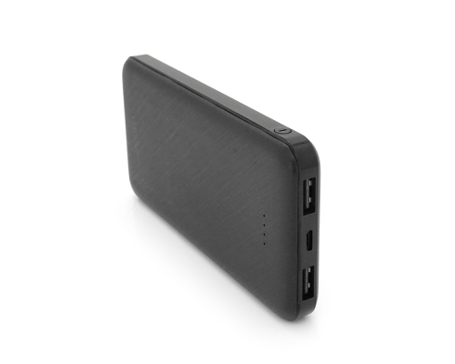 Powerbank ASONIC AS-P10 10000mAh, Output 2USB, Black, (215g), Blister