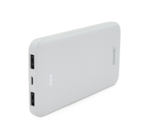 Powerbank ASONIC AS-P10 10000mAh, Output 2USB, White, (215g), Blister