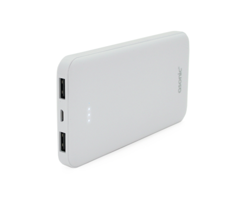 Powerbank ASONIC AS-P10 10000mAh, Output 2USB, White, (215g), Blister Powerbank ASONIC AS-P10 10000mAh, Output 2USB, White, (215g), Blister