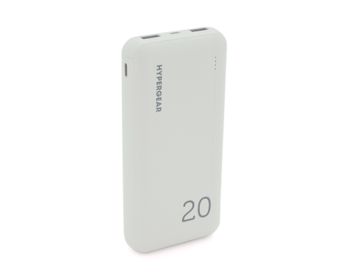 PowerBank Hypergear 20000mAh Fast Charge , 2*USB, White, Q24