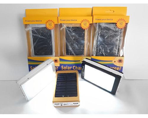 Power Bank 30000Mah акумулятор для телефона заряджання від сонця із сонячною батареєю