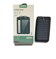 Повербанк с солнечной панелью (power bank) 50000mAh (2400mAh) Boro JS-5