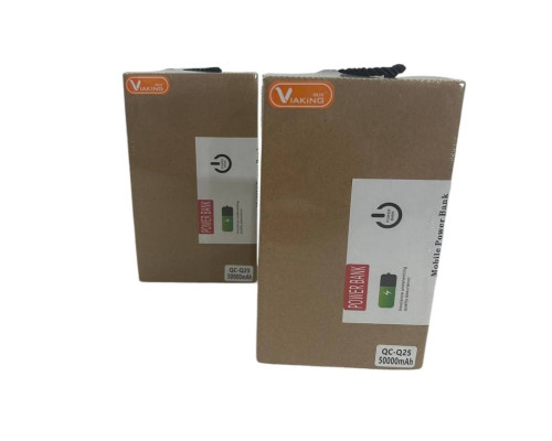 Портативний зарядний пристрій Power Bank ViaKing QC-Q25 50000 mAh, Чорний