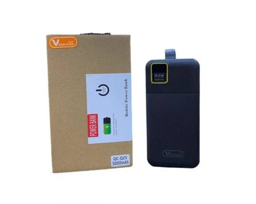 Портативний зарядний пристрій Power Bank ViaKing QC-Q25 50000 mAh, Чорний