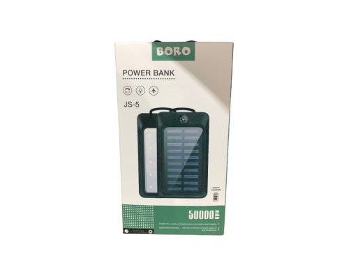 Повербанк с солнечной панелью (power bank) 50000mAh (2400mAh) Boro JS-5 Повербанк с солнечной панелью (power bank) 50000mAh (2400mAh) Boro JS-5
