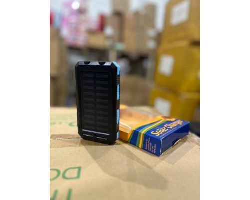 POWER BANK D003 на 30000 mAh і 2 USB із сонячною панеллю