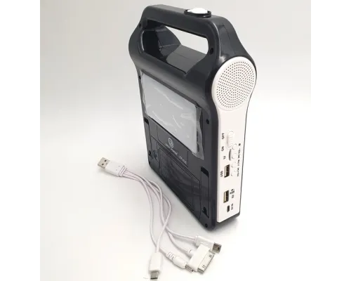 Радіоліхтар із сонячною панеллю Bluetooth Power Bank станція 2400 мА (знімні 2*18650) EASY POWER EP-036 Радіоліхтар із сонячною панеллю Bluetooth Power Bank станція 2400 мА (знімні 2*18650) EASY POWER EP-036