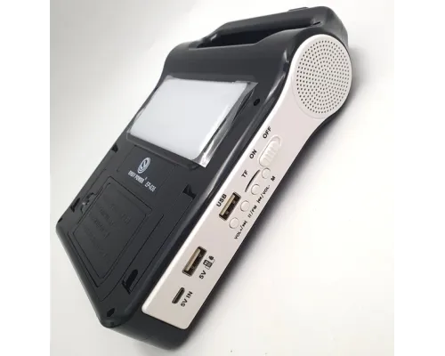 Радіоліхтар із сонячною панеллю Bluetooth Power Bank станція 2400 мА (знімні 2*18650) EASY POWER EP-036 Радіоліхтар із сонячною панеллю Bluetooth Power Bank станція 2400 мА (знімні 2*18650) EASY POWER EP-036