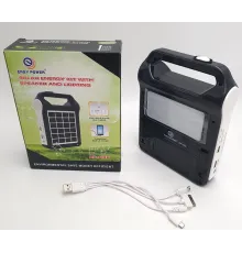 Радіоліхтар із сонячною панеллю Bluetooth Power Bank станція 2400 мА (знімні 2*18650) EASY POWER EP-036
